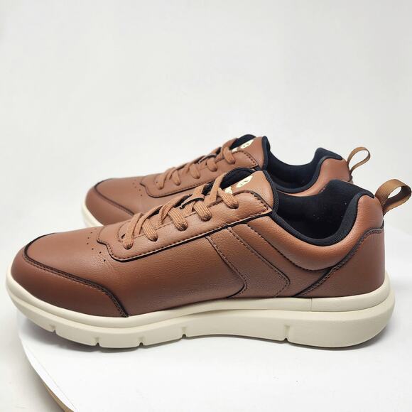 Fitville BriskWalk Oxford Walking Shoe Men 12.5Wide Brown with Cream Sole main image 5